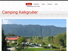 Tablet Screenshot of camping-kalkgruber.at